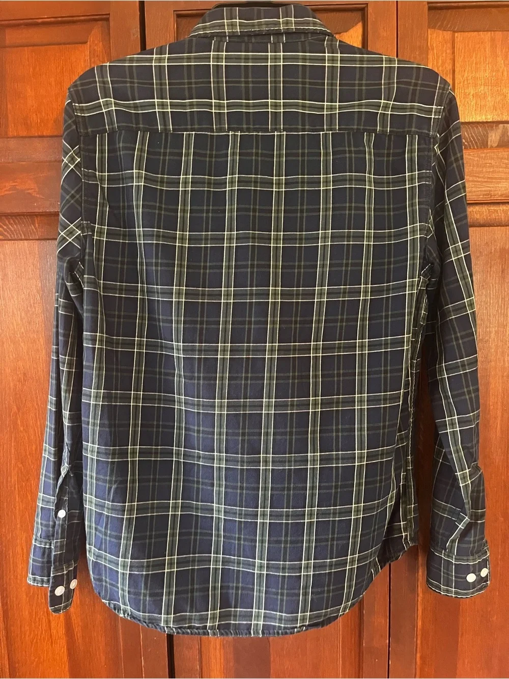 Levi's Slim Fit Plaid Button-Down Shirt, Navy/Green